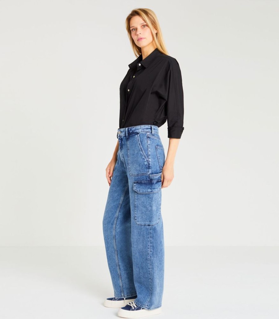 Femmes Reiko Jeans Jeans | Jean Cargo Battle Cargo