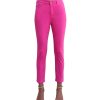 Femmes Bleu d'Azur Jeans | Russell Hoge Taille Stretch Katoenen Jeans Fuchsia