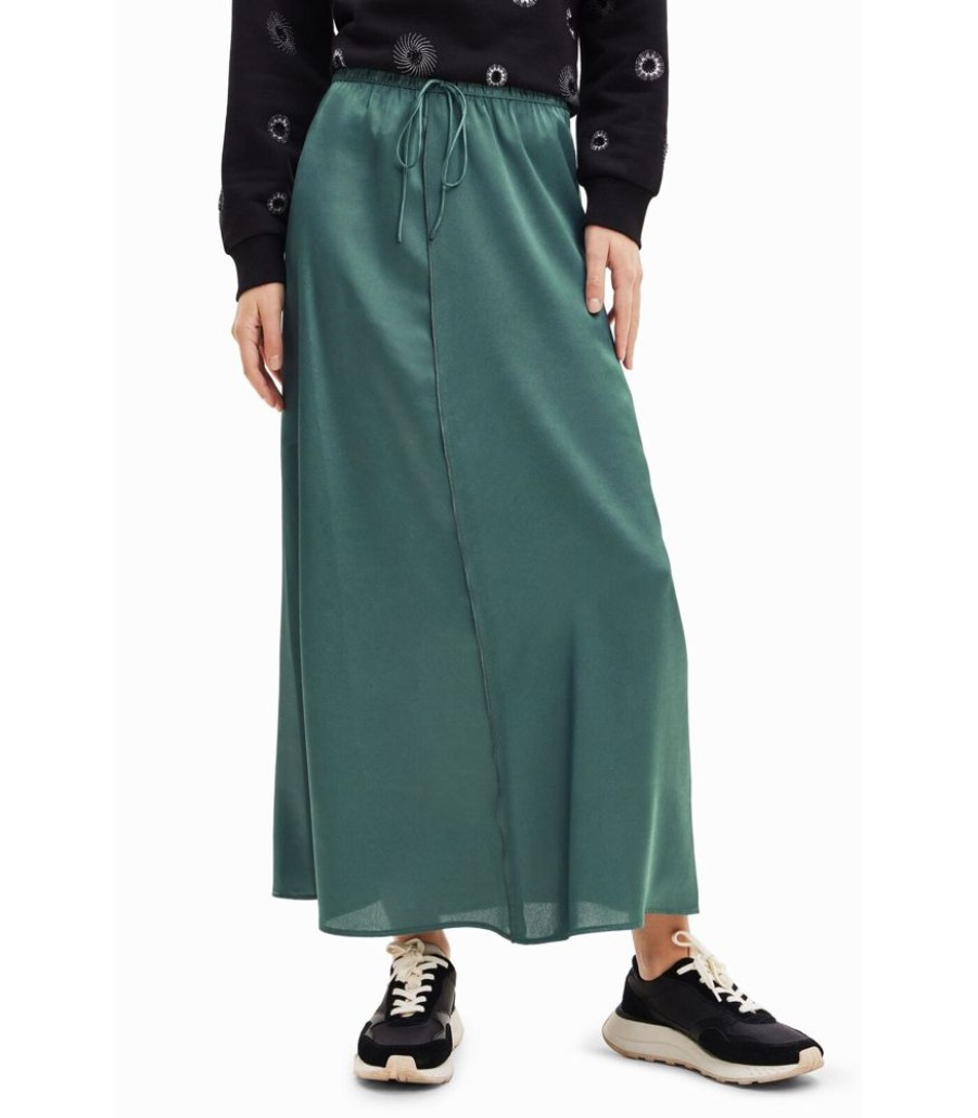 Femmes Desigual Rokken | Dames Midirok Van Satijn