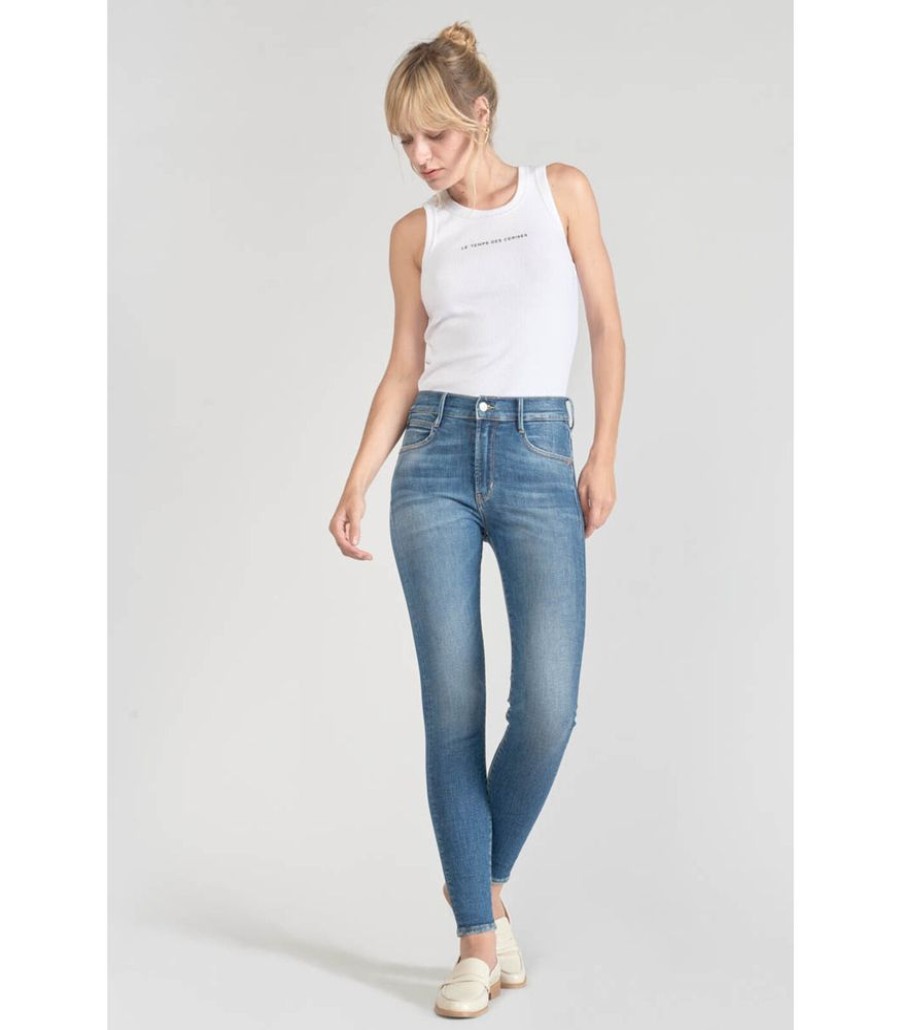 Femmes Le Temps des Cerises Jeans | Jeans Skinny Hoge Taille Power, 7/8