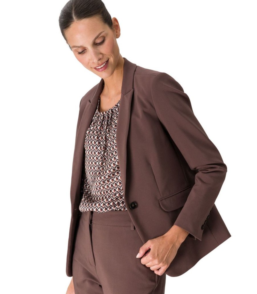 Femmes Zero Maatpakken & Blazers | Stretch Blazer Met Klepzakken