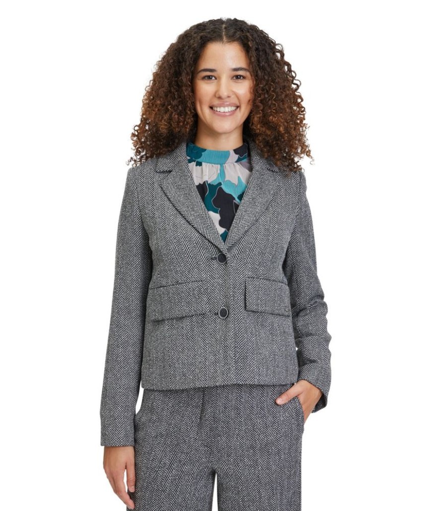 Femmes Betty & Co Maatpakken & Blazers | Blazer Lange Mouwen