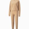 Femmes PUMA Jumpsuits | Set Van Sweatshirt En Jogging Loungewear Tr