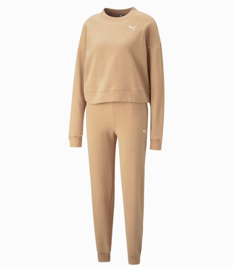 Femmes PUMA Jumpsuits | Set Van Sweatshirt En Jogging Loungewear Tr