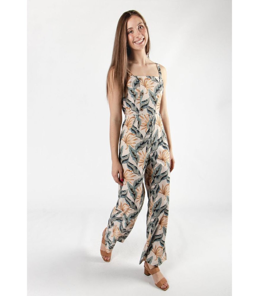 Femmes J&JOY Jumpsuits | Lange Jumpsuit Met Dunne Riemen