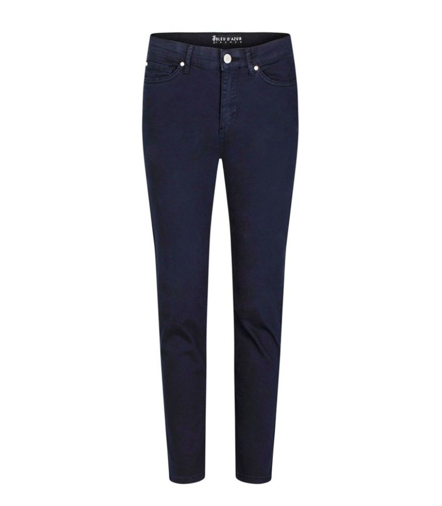 Femmes Bleu d'Azur Jeans | Dahlia 7-8 Stretch Katoen Jeans