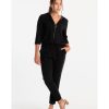 Femmes J&JOY Jumpsuits | Zwarte Jumpsuit Met Rits