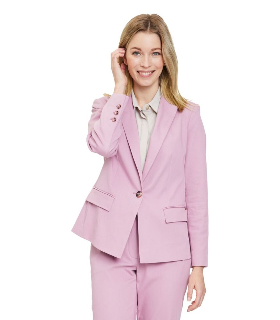 Femmes Betty & Co Maatpakken & Blazers | Zakelijke Blazer Met Opgestikte Zakken