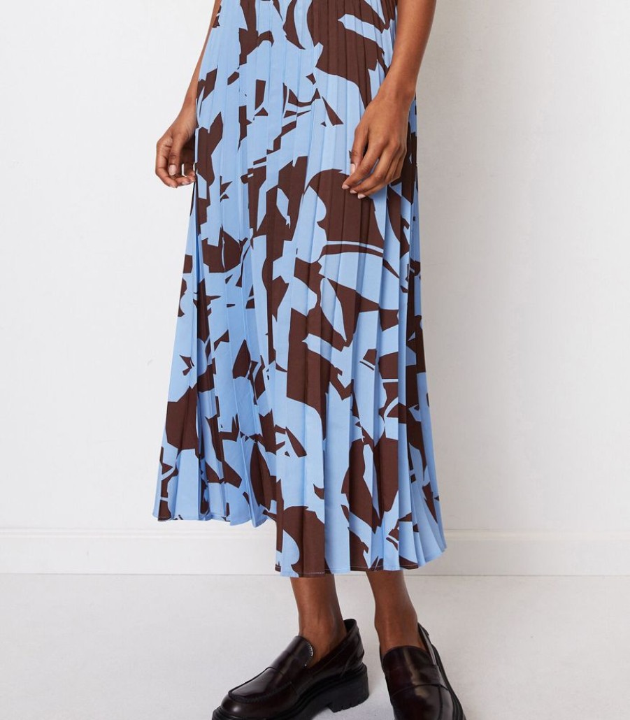 Femmes Marc O'Polo Rokken | Plooirok Met A-Shape En All-Over Print