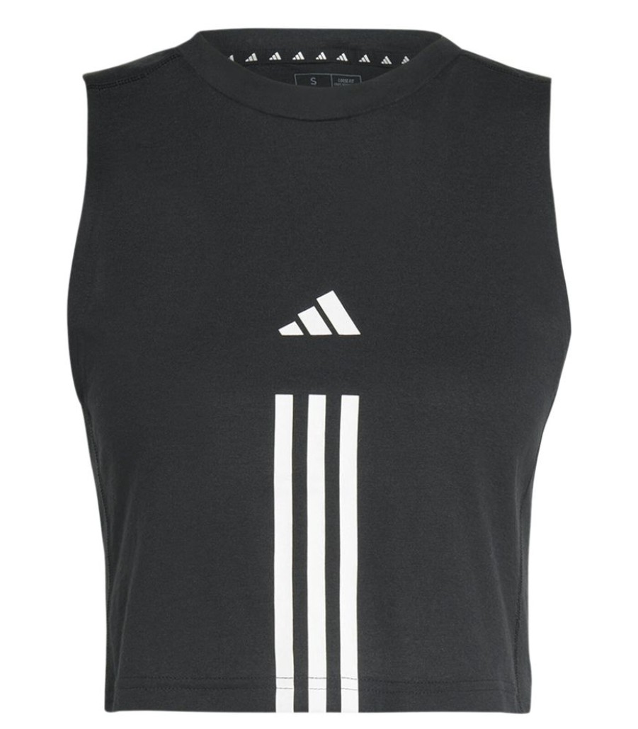 Femmes Adidas Sportkledij | Katoenen Damestanktop 3-Stripes Essentials