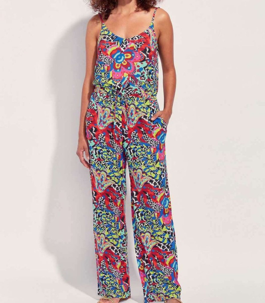 Femmes La Fiancée Jumpsuits | Xilomen Ecovero Broekpak Met Bandjes