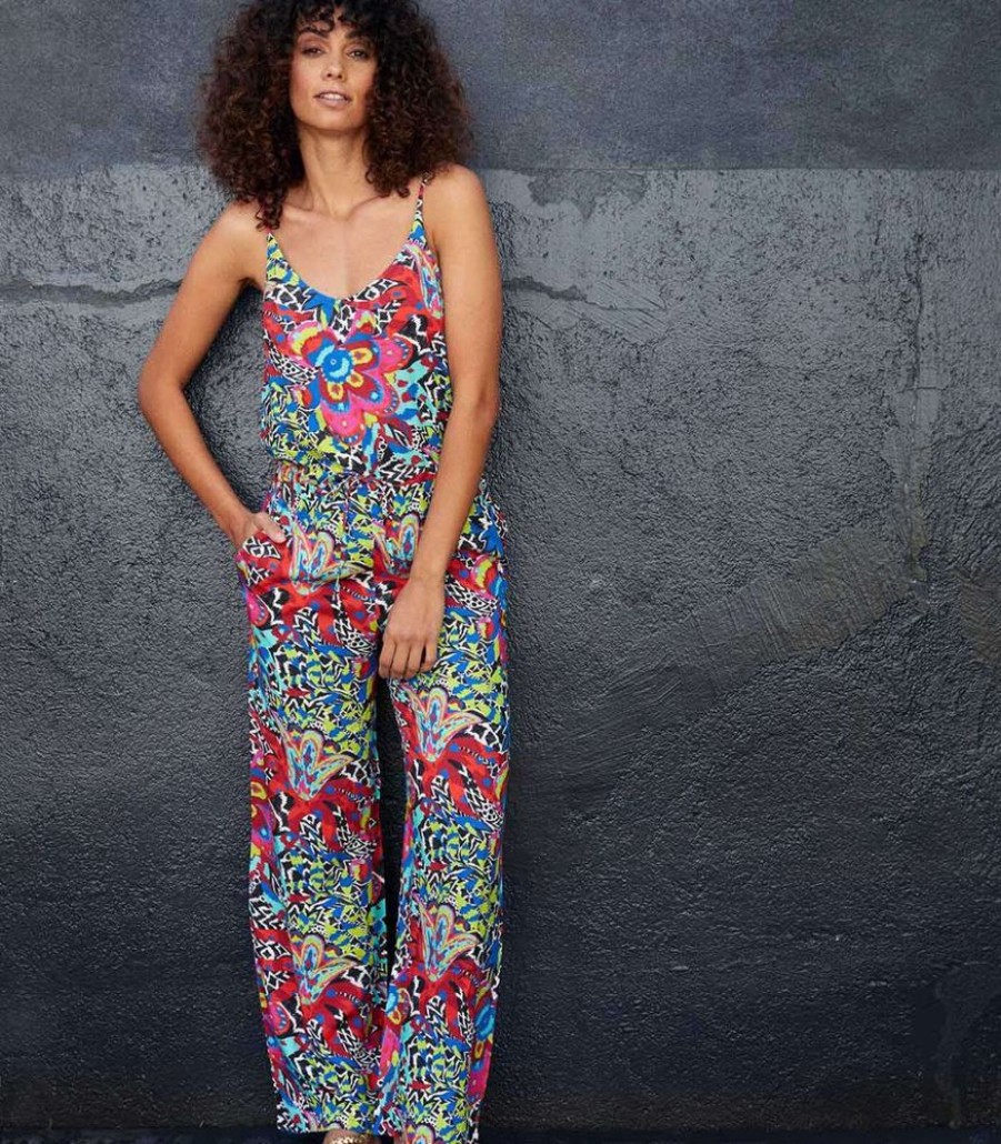 Femmes La Fiancée Jumpsuits | Xilomen Ecovero Broekpak Met Bandjes