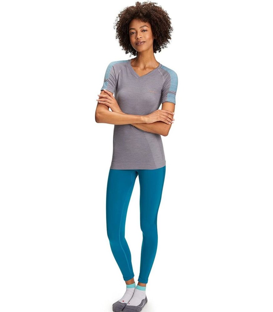 Femmes FALKE Sportkledij | Dames-T-Shirt Met Korte Mouwen Wool-Tech Light