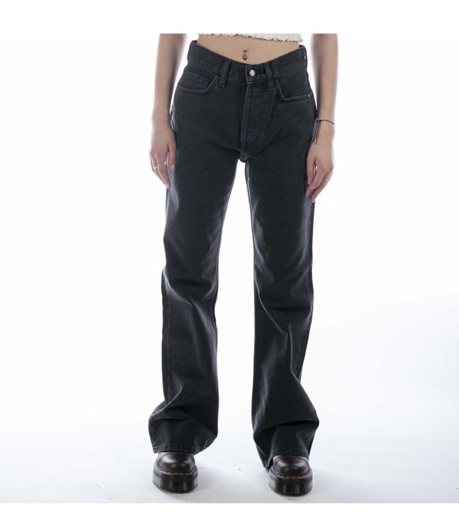 Femmes AMISH Jeans | Jeans Amish Kendall Denim Stretch Zwart