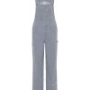 Femmes Lee Jumpsuits | Losvallende Gestreepte Damesoverall Bib