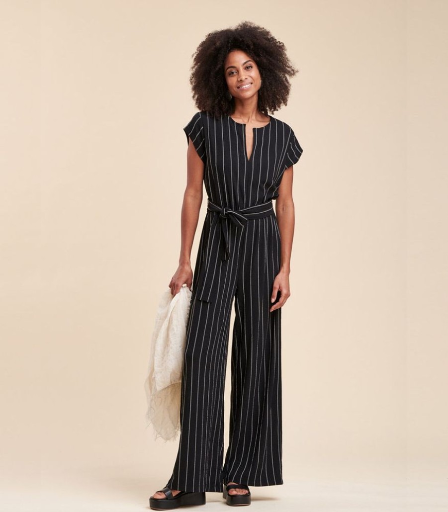 Femmes La Fée Maraboutée Jumpsuits | Gestreepte Trui -Combinatie