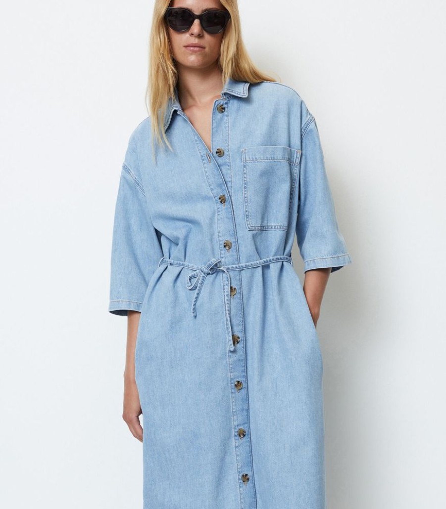 Femmes Marc O'Polo Jurken | Denim Overhemdjurk Relaxed