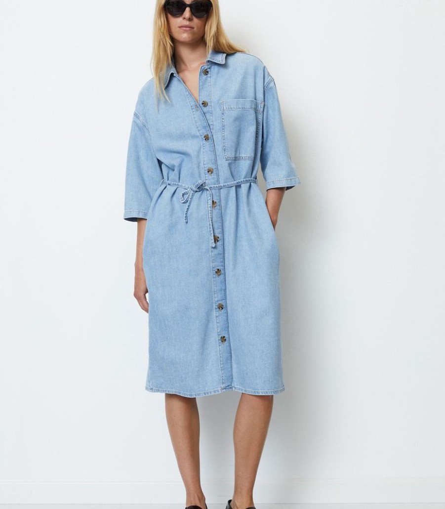 Femmes Marc O'Polo Jurken | Denim Overhemdjurk Relaxed