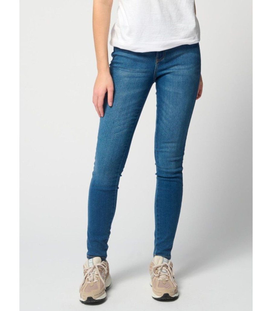 Femmes TeeShoppen Jeans | De Originele Performance Skinny Jeans - Medium Blauwe Denim