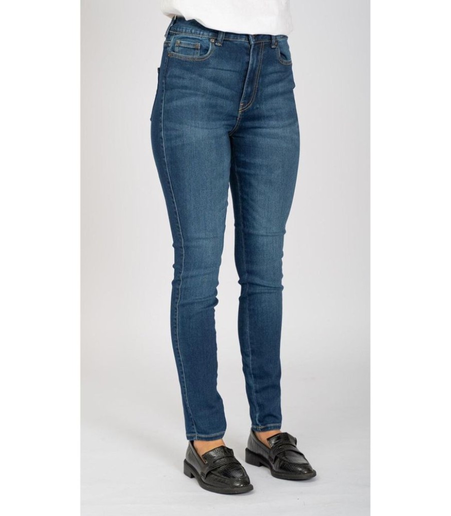 Femmes TeeShoppen Jeans | De Originele Performance Skinny Jeans - Medium Blauwe Denim