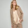 Femmes Marie Méro Maatpakken & Blazers | Gouden Gecentreerde Blazer Met Glitter