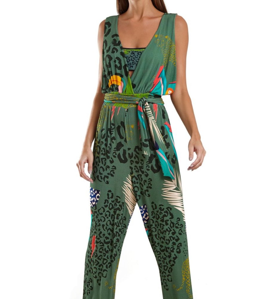 Femmes BlueMan Jumpsuits | Jumpsuit Jardineira Macacao Florestinha