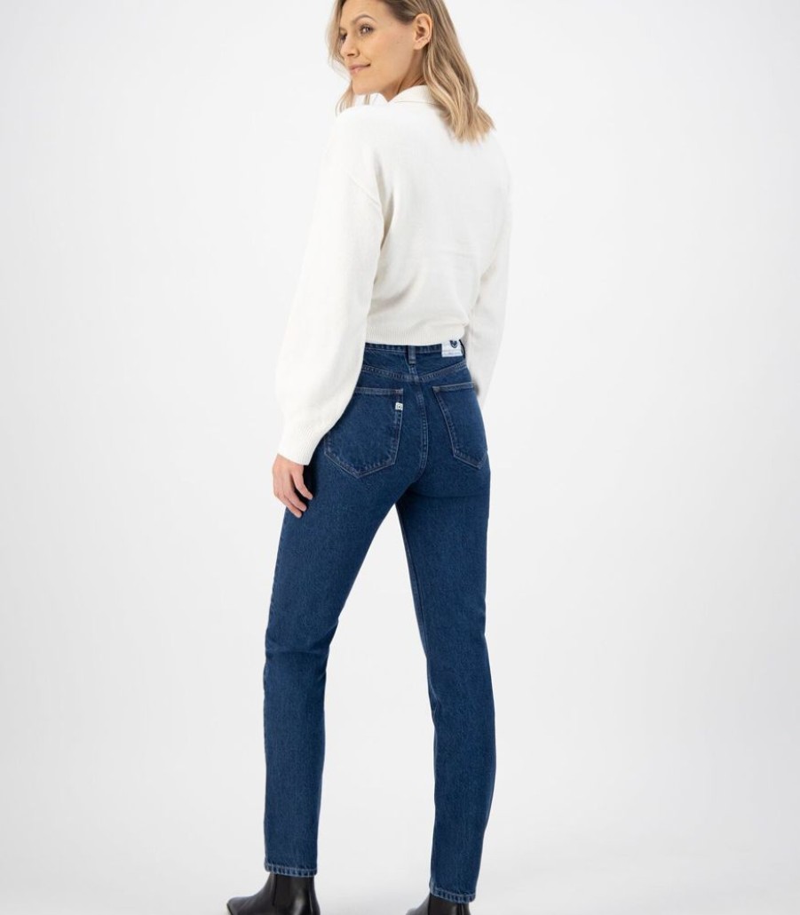 Femmes MUD Jeans Jeans | Piper Straight - Stone Indigo