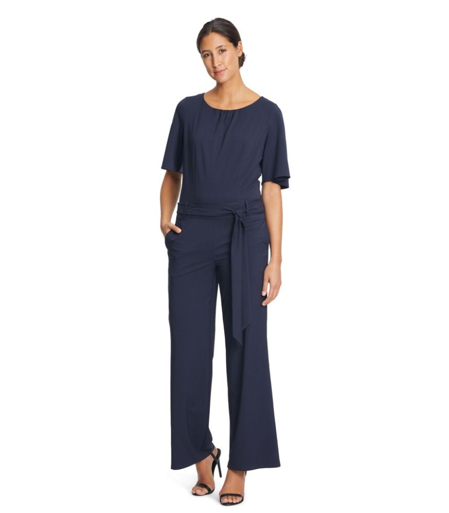 Femmes Vera Mont Jumpsuits | Jumpsuit Met Gerimpelde Hals