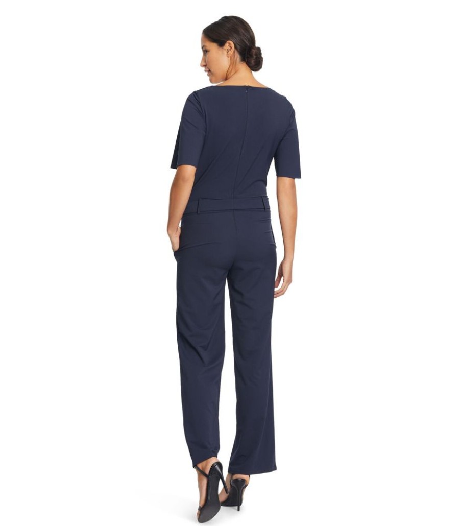 Femmes Vera Mont Jumpsuits | Jumpsuit Met Gerimpelde Hals