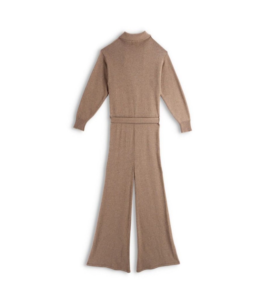 Femmes ALOHAS Jumpsuits | Timeline - Bruine Gebreide Jumpsuit