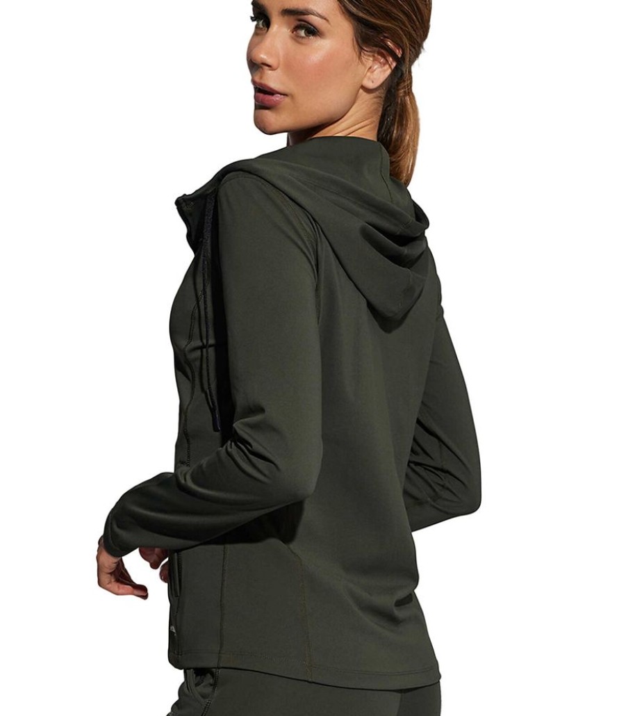 Femmes SELMARK Sportkledij | Zip-Up Sportjack Met Capuchon Tech St5