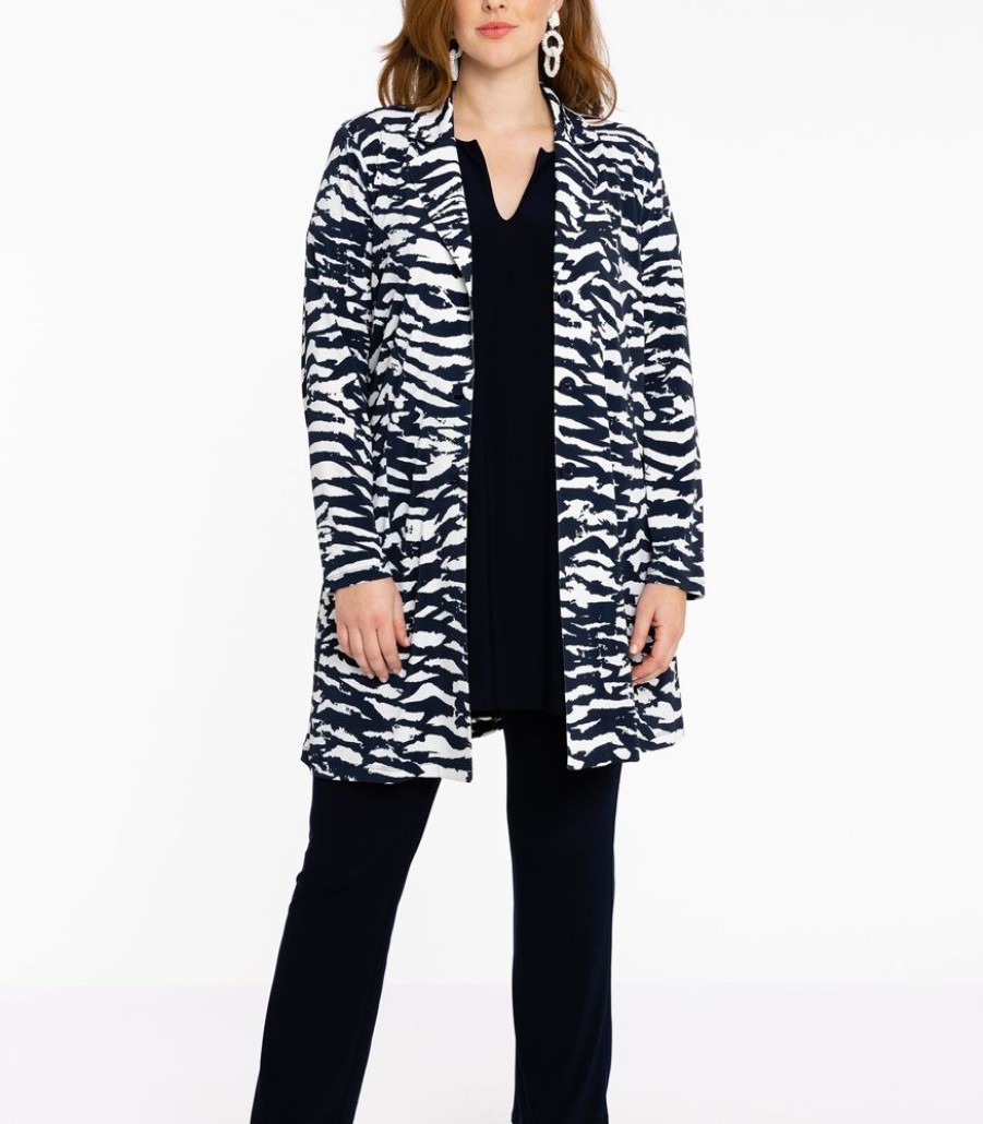 Femmes Yoek Maatpakken & Blazers | Blazer Met Dierenprint