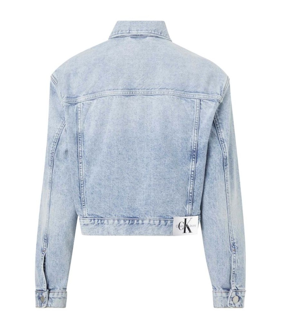 Femmes Calvin Klein Jeans - Calvin Klein Jeans Maatpakken & Blazers | Jas Ck Jeans Oversized Cropped De