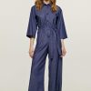 Femmes Conquista Jumpsuits | Indigo Katoenen Jumpsuit