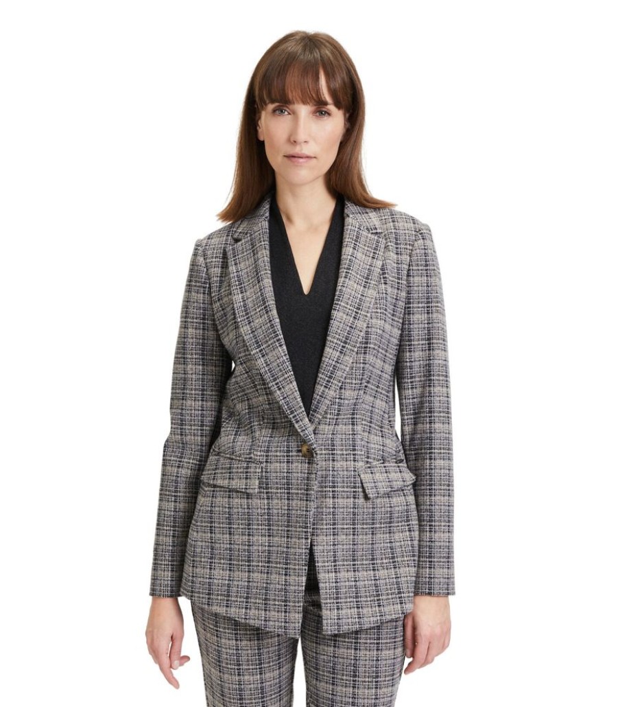 Femmes Betty & Co Maatpakken & Blazers | Zakelijke Blazer Lange Mouwen