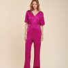 Femmes La Fée Maraboutée Jumpsuits | Viscose Satijnen Combinatie