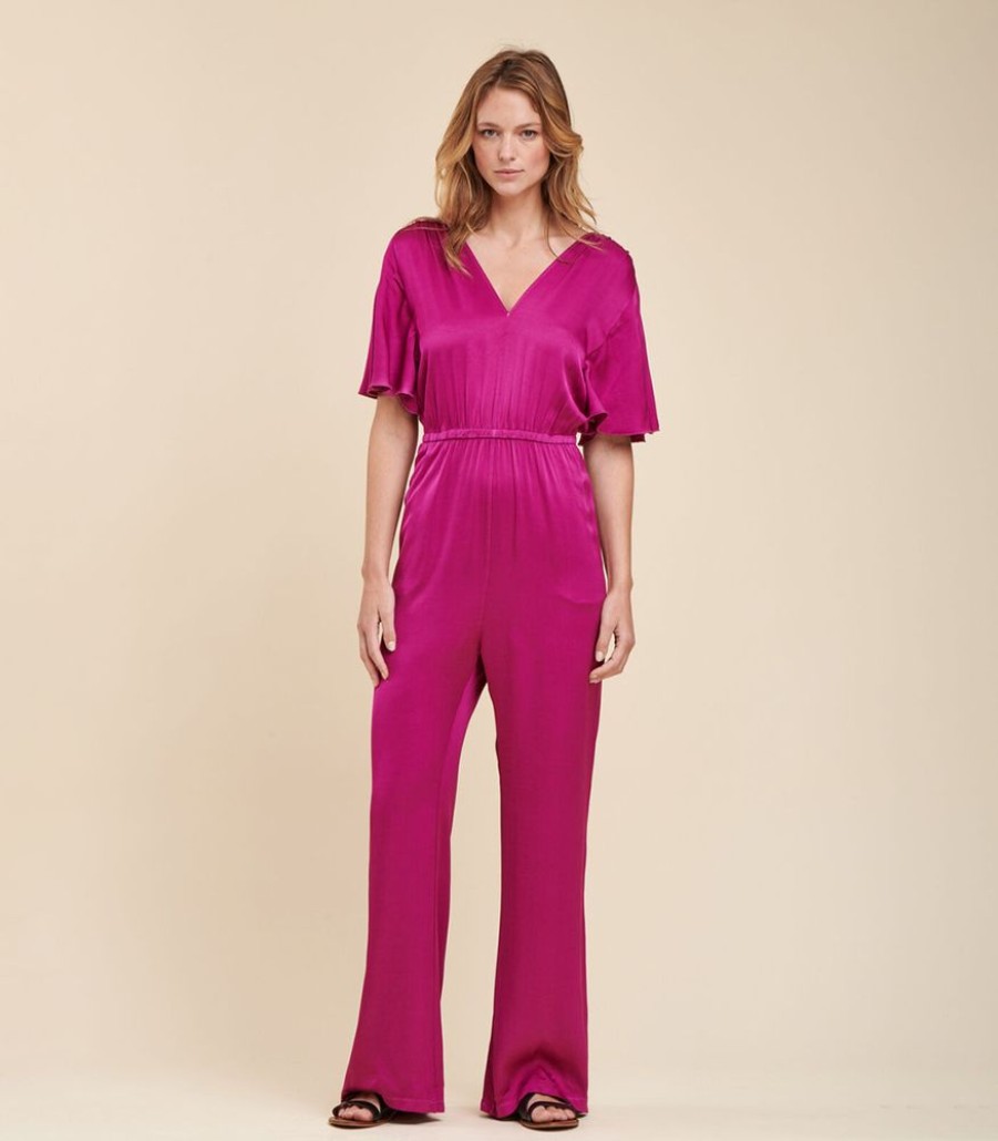 Femmes La Fée Maraboutée Jumpsuits | Viscose Satijnen Combinatie