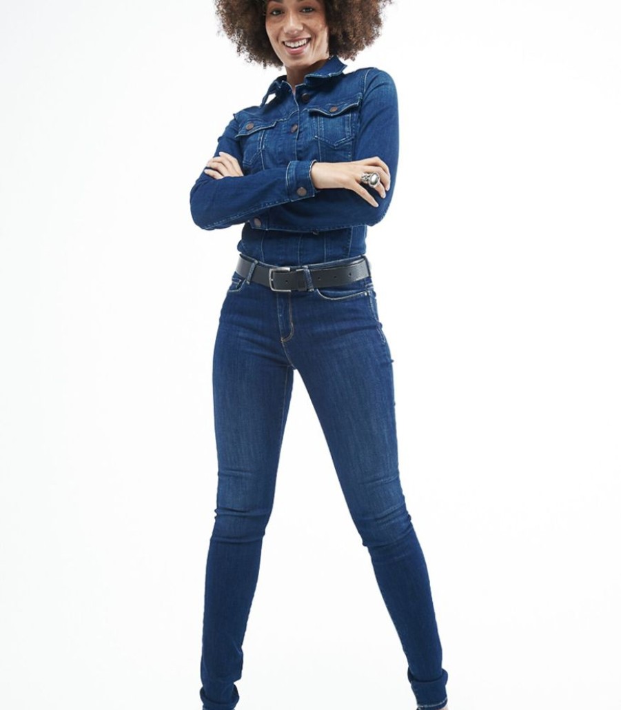 Femmes Lee Cooper Jeans | Kato Angel Blue - Slim Fit Jeans