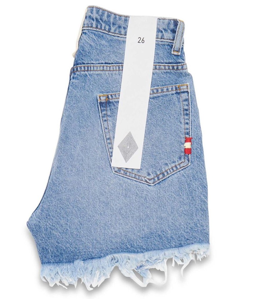 Femmes AMISH Jeans | Jeans Amish Short Ivy Amish Denim New Stone