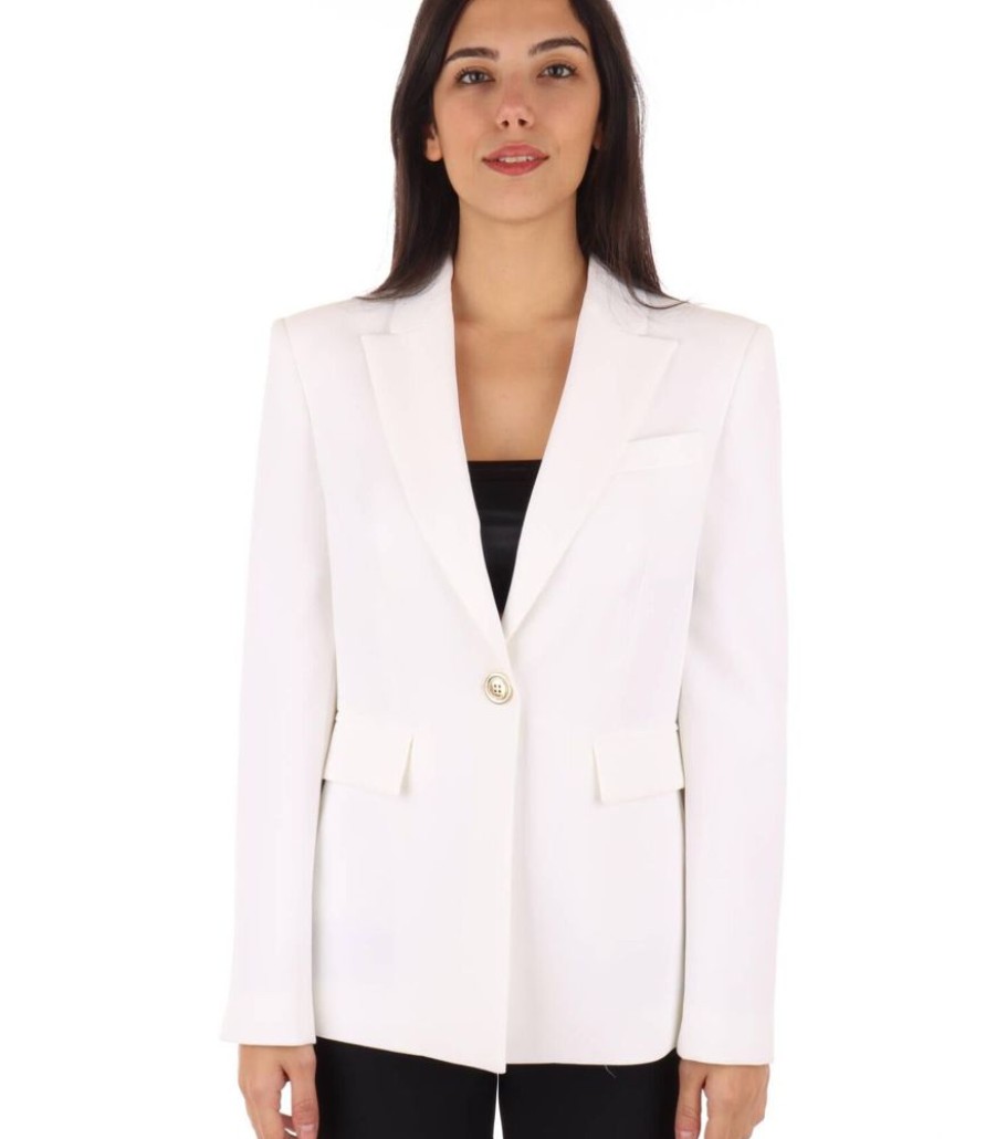 Femmes Pinko Maatpakken & Blazers | Blazer In Stretch Crepe