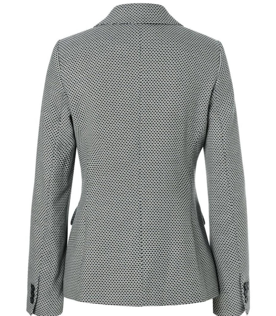 Femmes MORE & MORE Maatpakken & Blazers | Blazer Met Grafisch Minipatroon