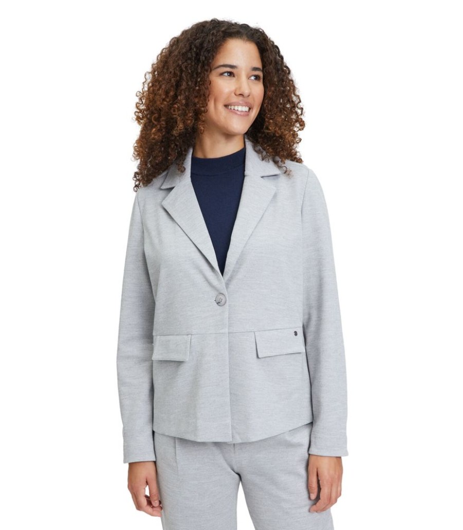 Femmes Betty & Co Maatpakken & Blazers | Blazer Met Opgestikte Zakken