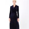 Femmes Smart & Joy Jurken | Velvet Wrap Effect -Jurk