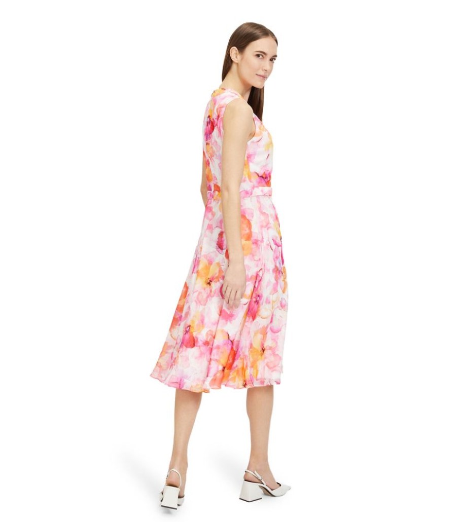 Femmes Vera Mont Jurken | Chiffon Jurk Met Print