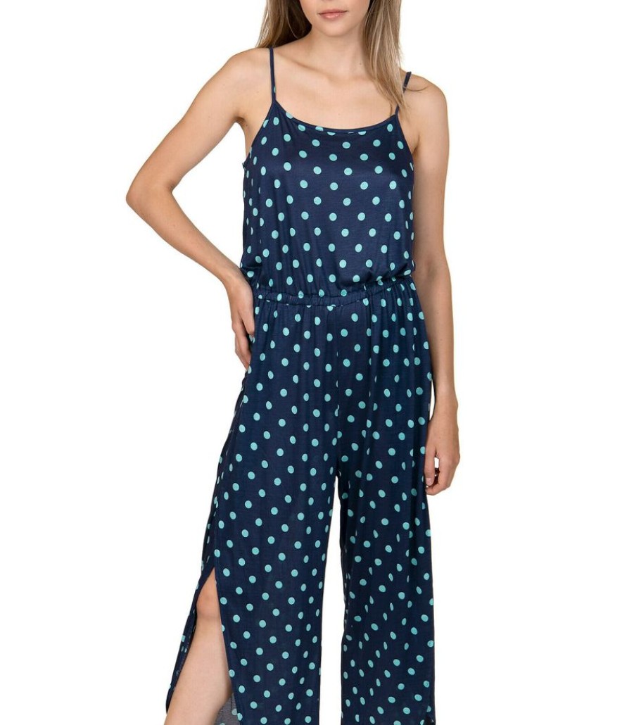 Femmes LISCA Jumpsuits | Combi-Pantacourt Linosa Blauw