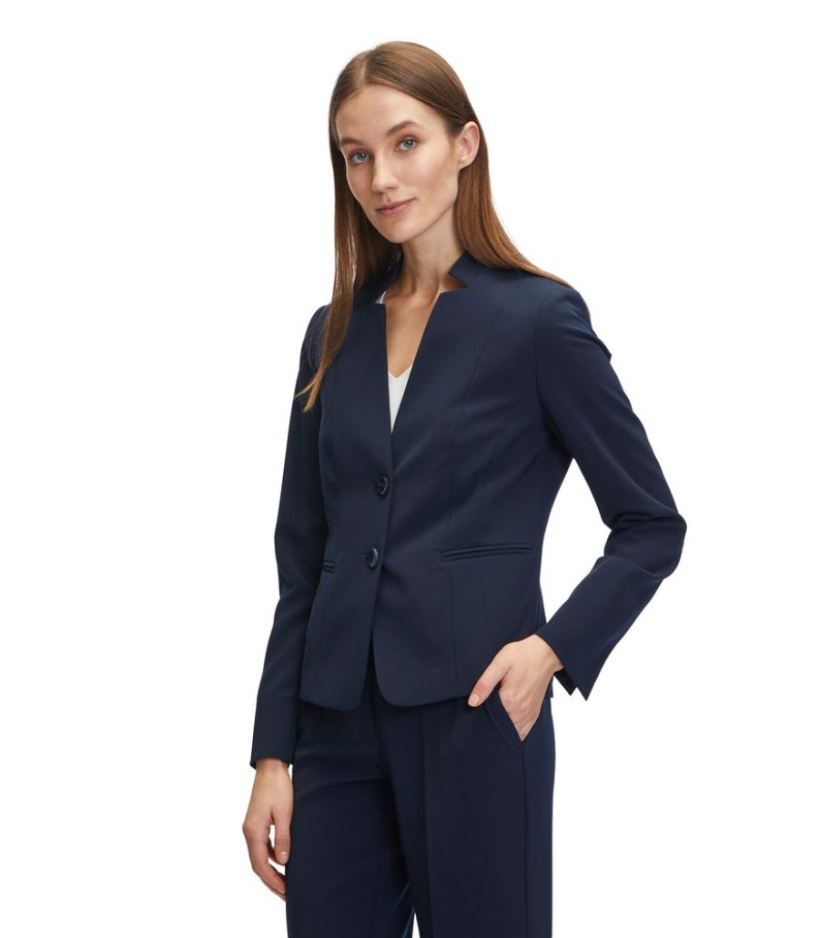 Femmes Betty Barclay Maatpakken & Blazers | Zakelijke Blazer Met Opgestikte Zakken