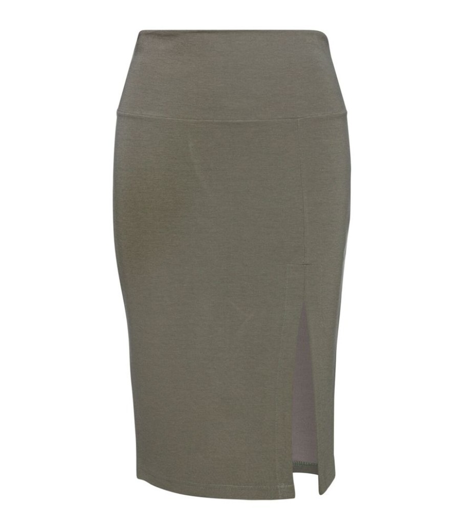 Femmes Conquista Rokken | Stretch Midi-Rok Met Split