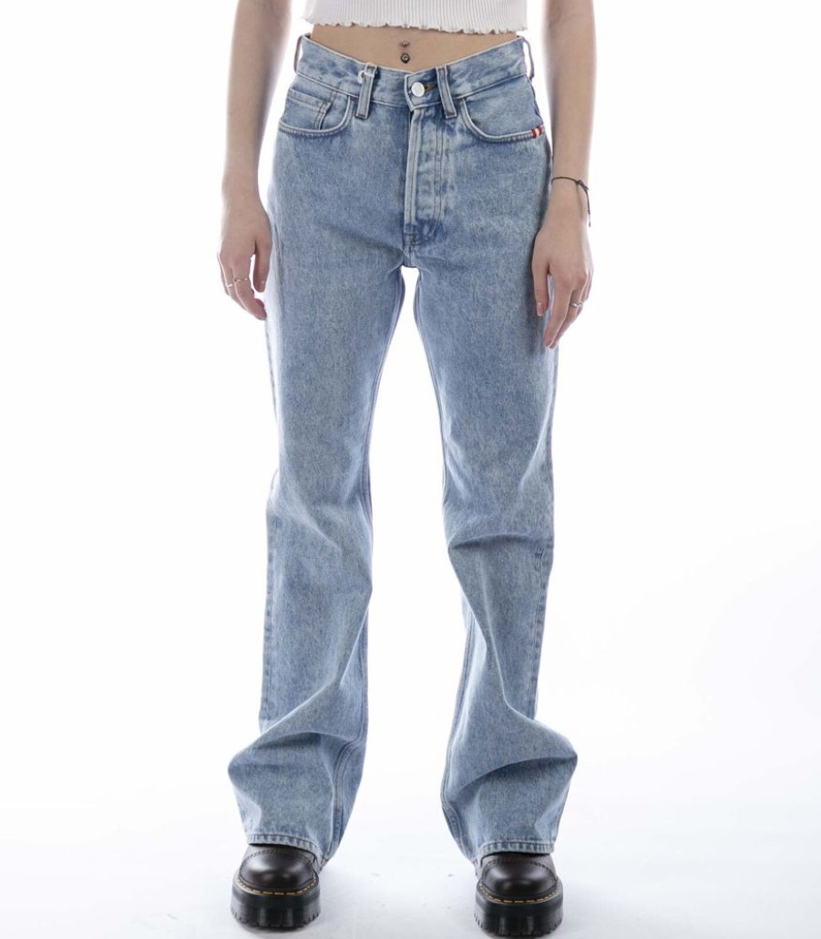 Femmes AMISH Jeans | Jeans Amish Kendall Amish Denim Echt Steenblauw