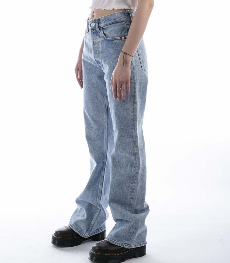 Femmes AMISH Jeans | Jeans Amish Kendall Amish Denim Echt Steenblauw