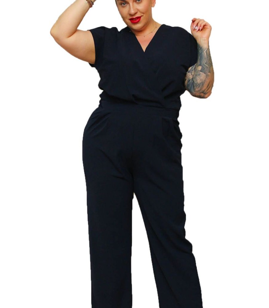 Femmes Karko Jumpsuits | Elegante Jumpsuit Voor Een Bruiloft Met Een Olka Envelophalslijn